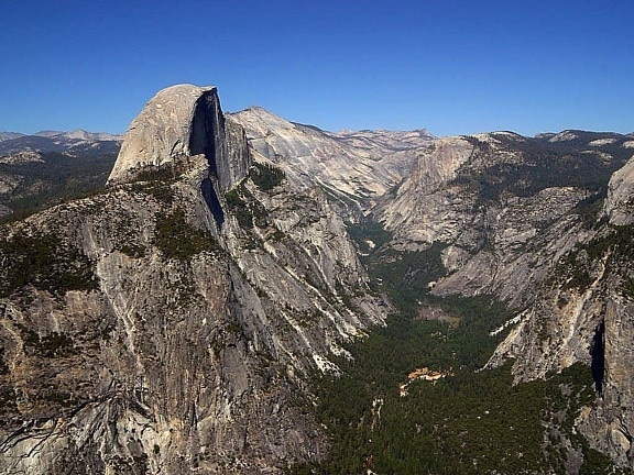 Yosemite valley, dome, gletscher, punkt