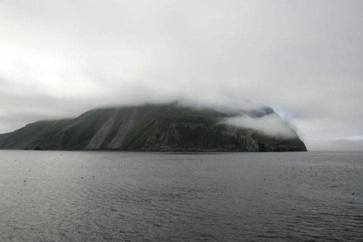 panoramico, Chagulak, isola, Alaska