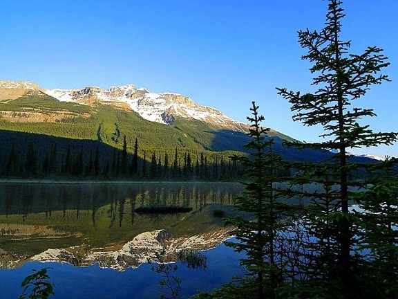 Jasper, refleksje, jezior, Parku Narodowego