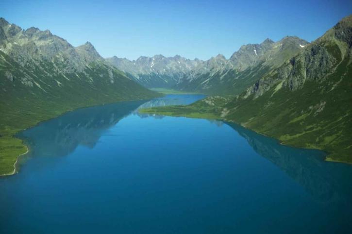 See, Gletscher, Tal, Landschaftspanorama, Landschaft