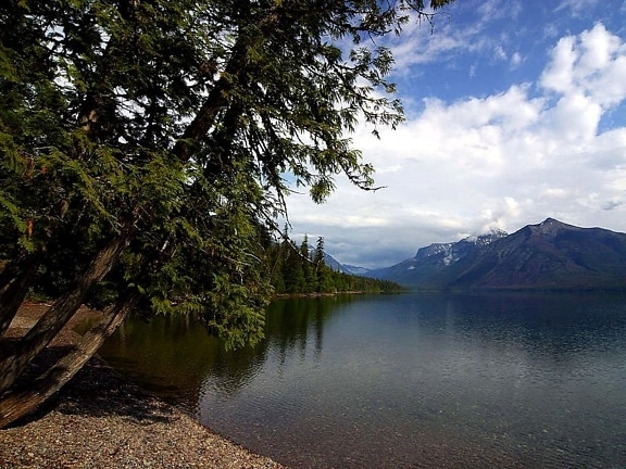 lake, McDonald, largest, lake, glacier, national park