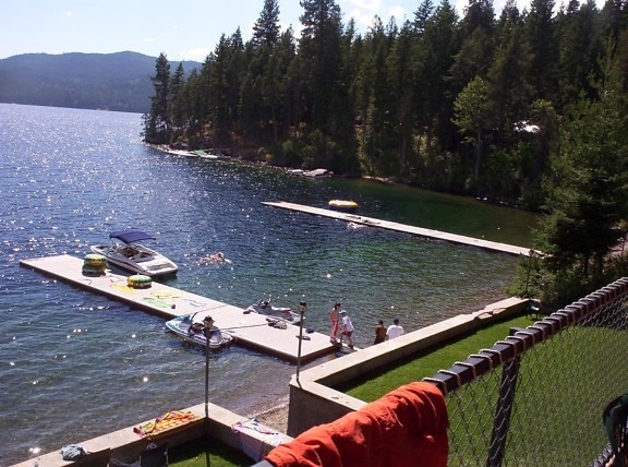 priest, lake, Idaho, dock