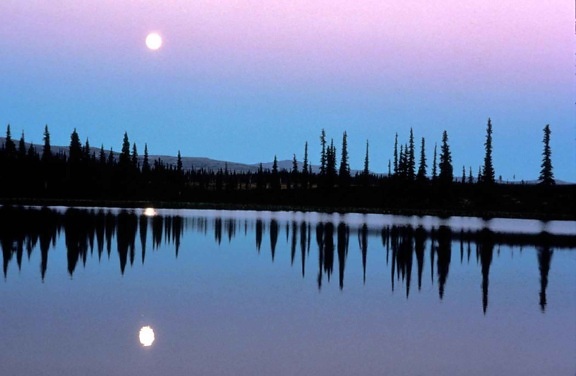 moonscape, water