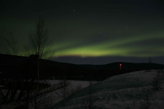 Nordlichter, landschaftlich, aurora, borealis