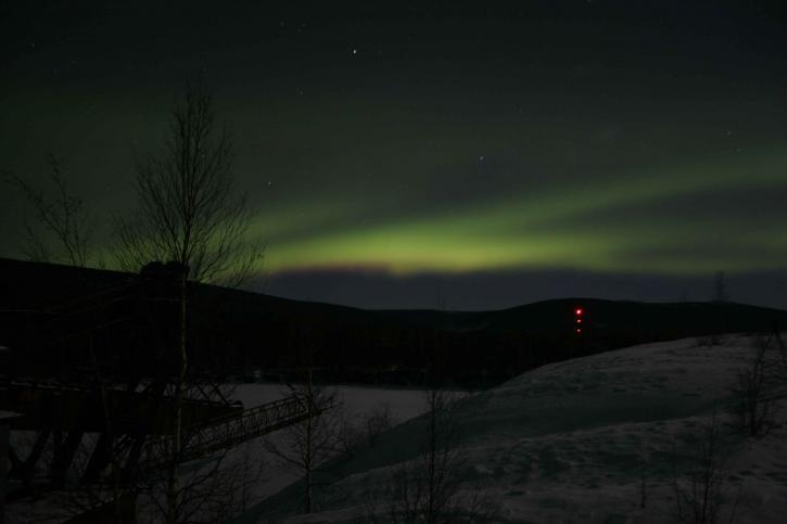 Nordlichter, landschaftlich, aurora, borealis