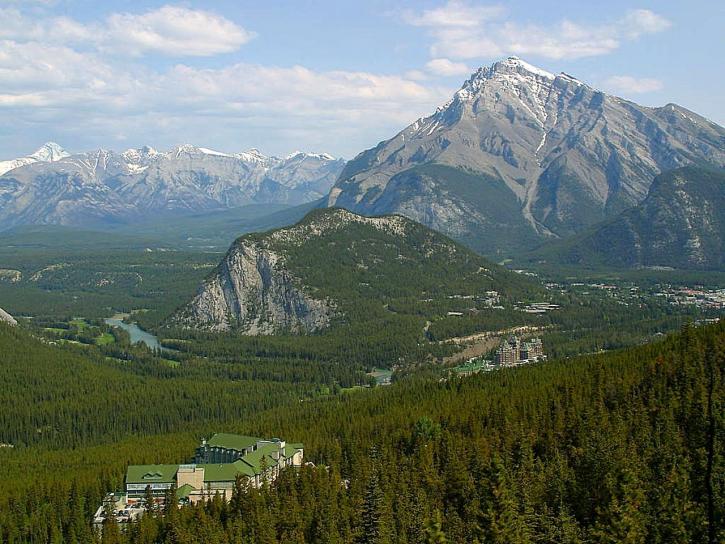Banff, Kanada, kén, hegyi, gondola