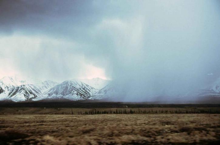 Alaska, range, squall