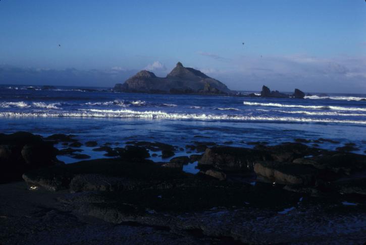 castle, rock, wilderness, refuge, mainland, California, beach, ocean