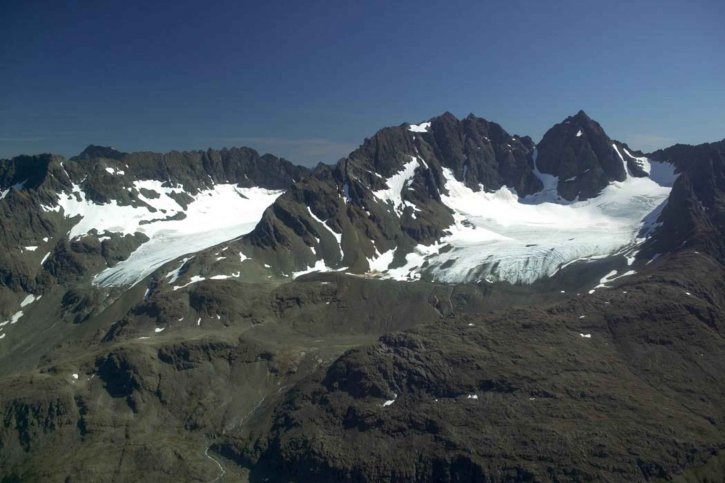 peaks, snow, mountain, glacier, region