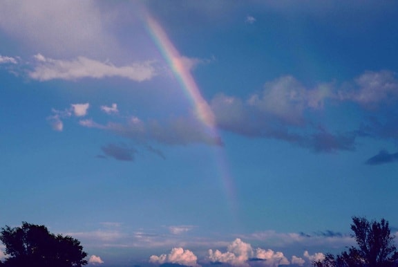 rainbow, scenic, sky