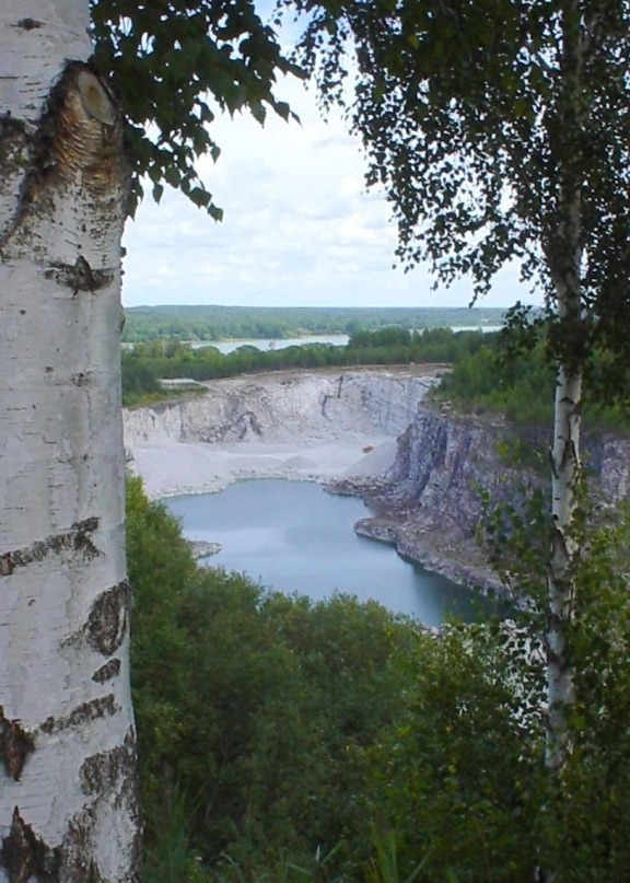 limestone, quarry, landscape