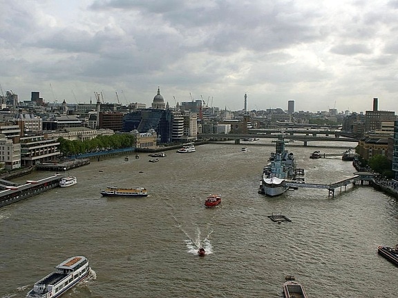 Řeka Temže, Londýn, Anglie