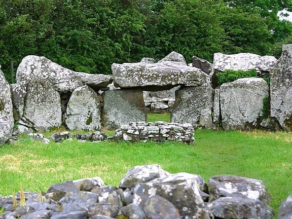 creevykeel, 石头, 圈子, 爱尔兰, 法院, 坟墓