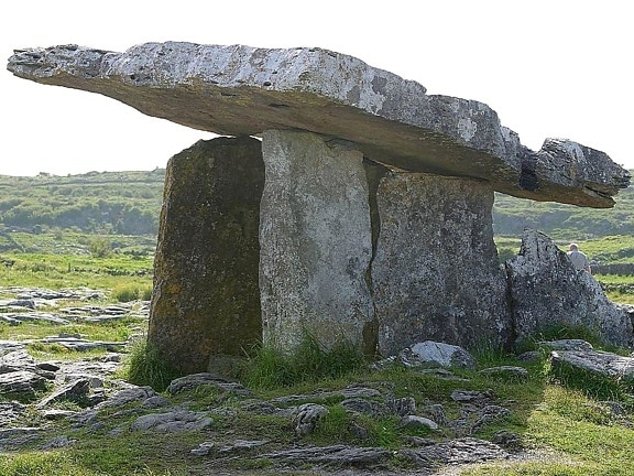 paulnabrone, tombes, dolmens, Burren, roches