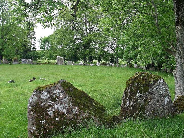 pietra, cerchi, grange, Irlanda