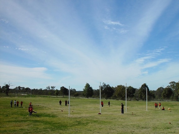 striking, cloud, rays, football, oval