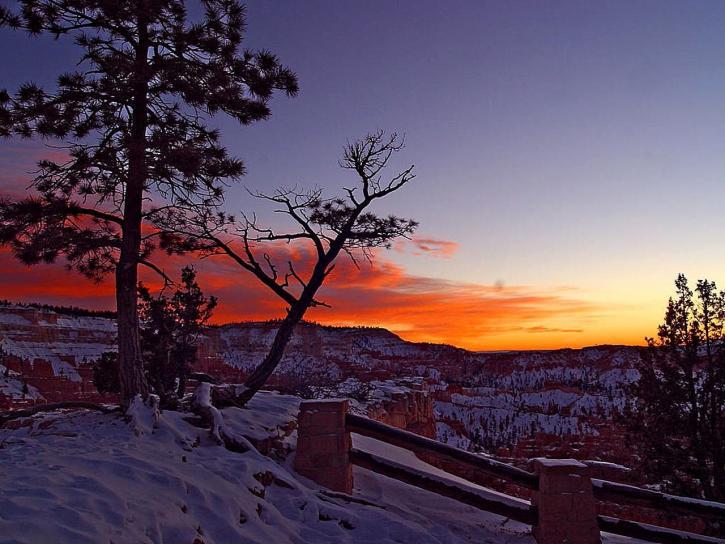 just, sunrise, bryce, canyon, national park