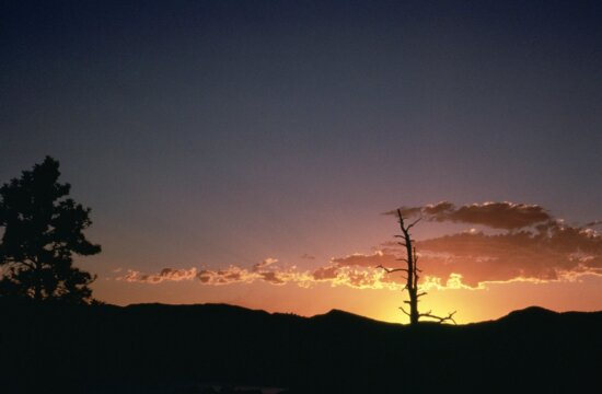 sunset, flaming, Gorge, Utah