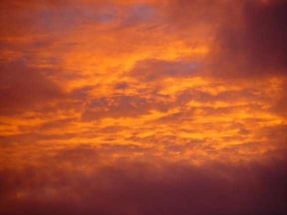 golden, clouds, sunset