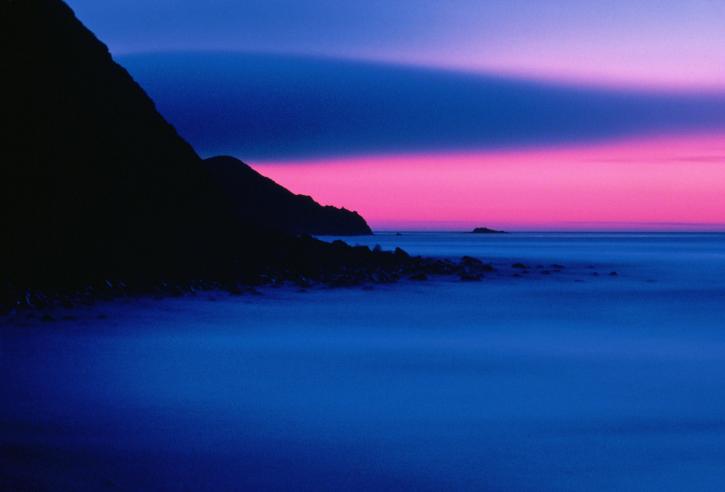 Sunset, Buldir, ostrov, Aljaška