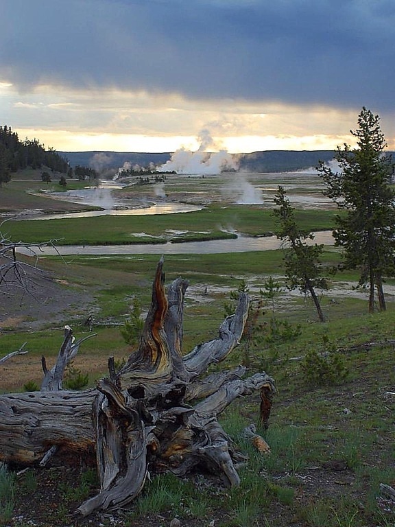 Yellowstone, ηλιοβασιλέματα