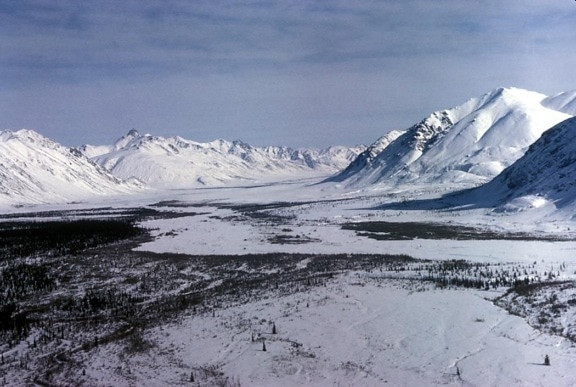 Arktis, vinter, landskap