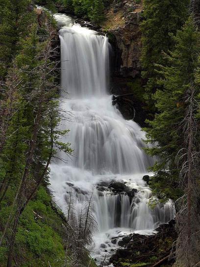 undine, waterfalls, Yellowstone