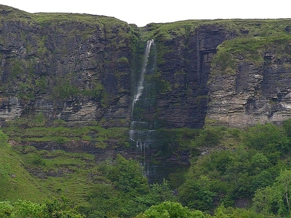 waterfalls, glecar, lough