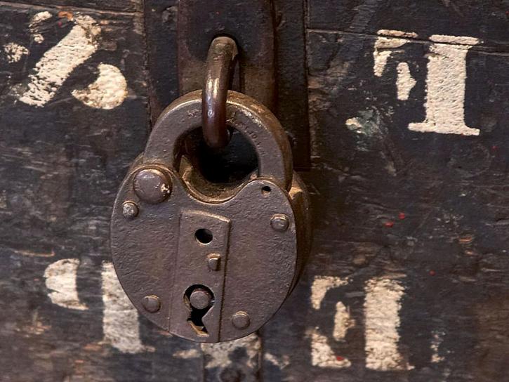 old, west, style, padlock, old, town, San Diego
