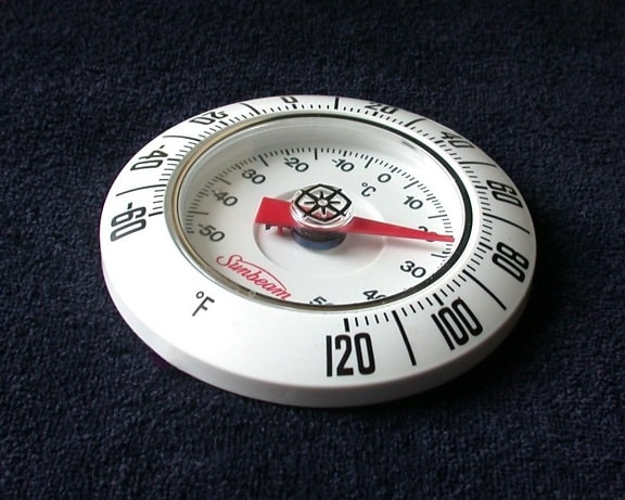 bimétallique, bobine, thermomètre
