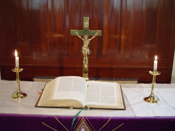 altar, bible, Johns, Lutheran
