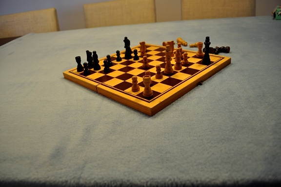 tablero de ajedrez, mesa