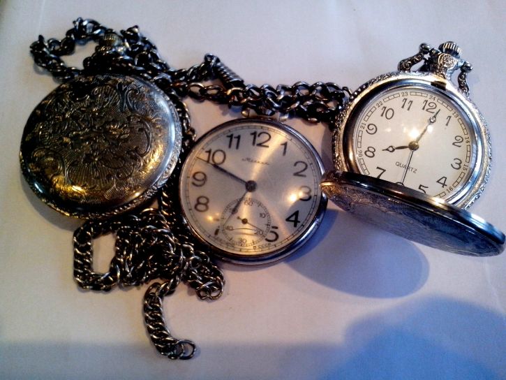 gamle, antikke, ure