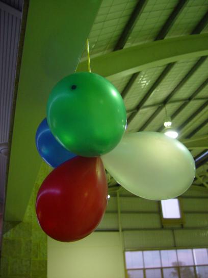farvede, balloner
