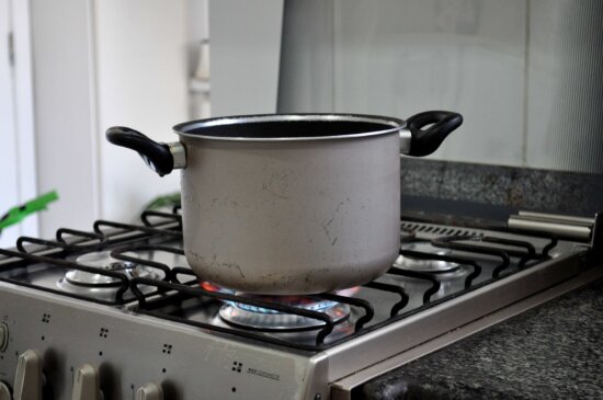cooking, pot, kitchen, stainless, steel, stove