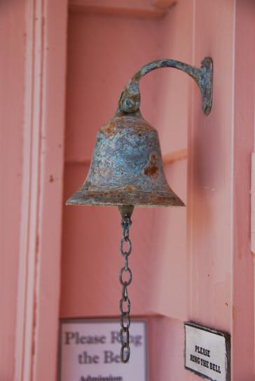 corroded, iron, work, bell
