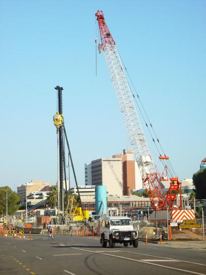 crane, drill, construction, equipment