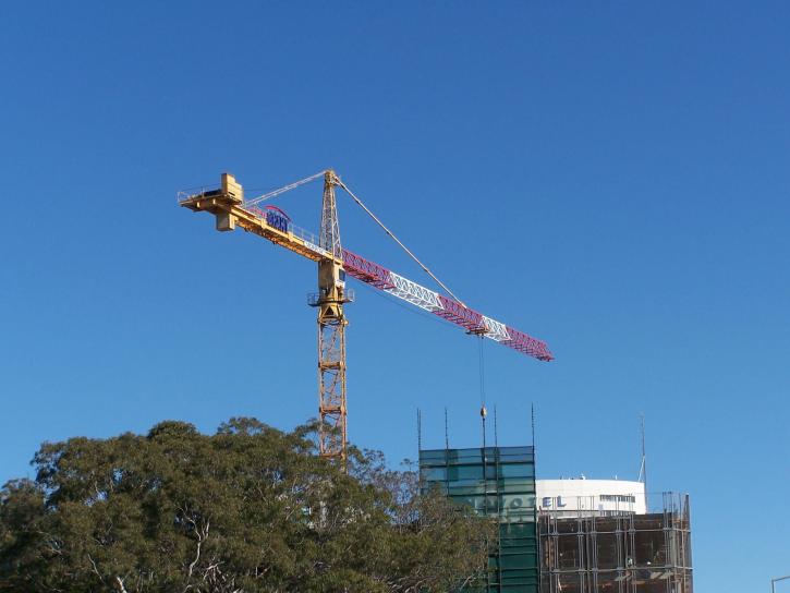 crane, machine, construction