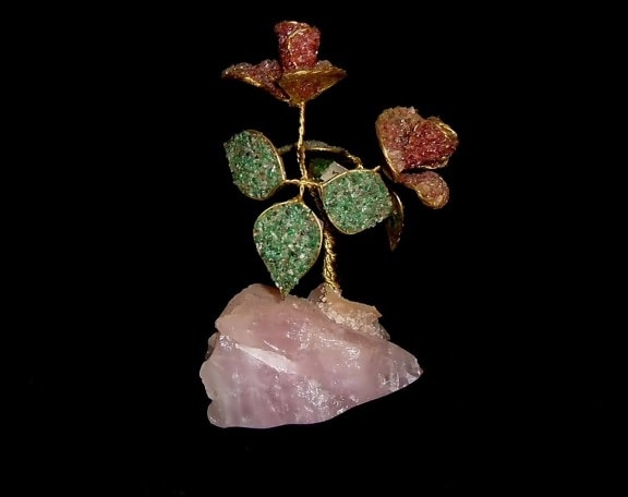 crystal, rose, object