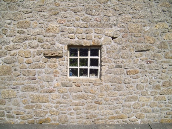 antique, rock, window