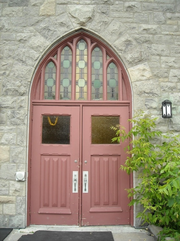 puerta, viejo, iglesia