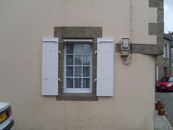gamle, vindue, skodder