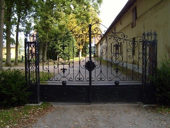 двор, ворота