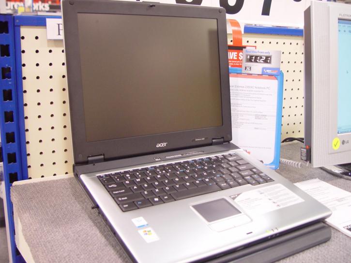 Acer, ambitie, 2355xc, laptop, computer, winkel