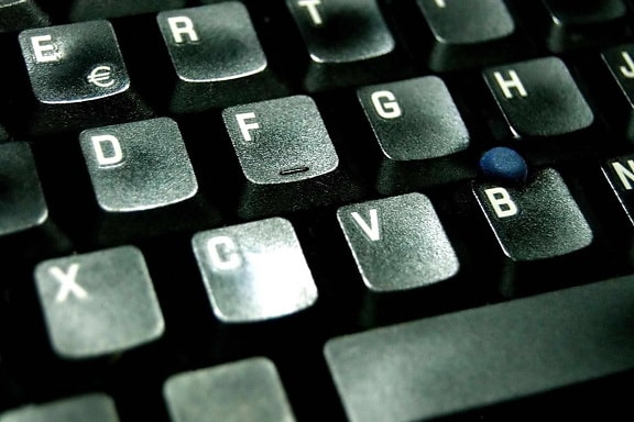zwart, computer keyboard, brieven