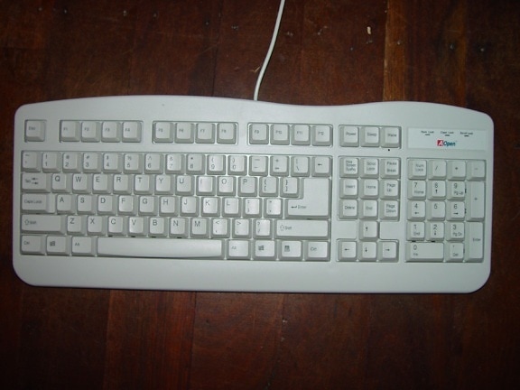 standard, white, computer, keyboard