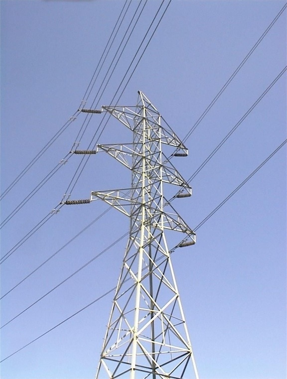 puissance, pylône, Chula, Vista, Californie