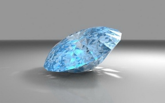 синий, алмаз, бижутерия, размер