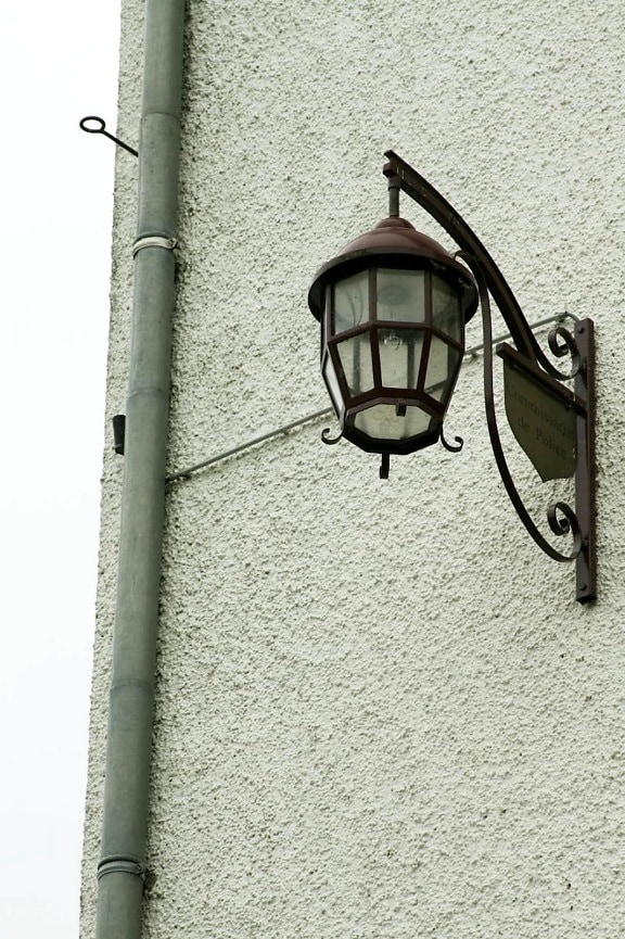 old, iron, work, street, lamp