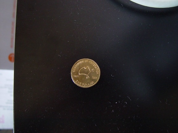 australian, dollar, coin